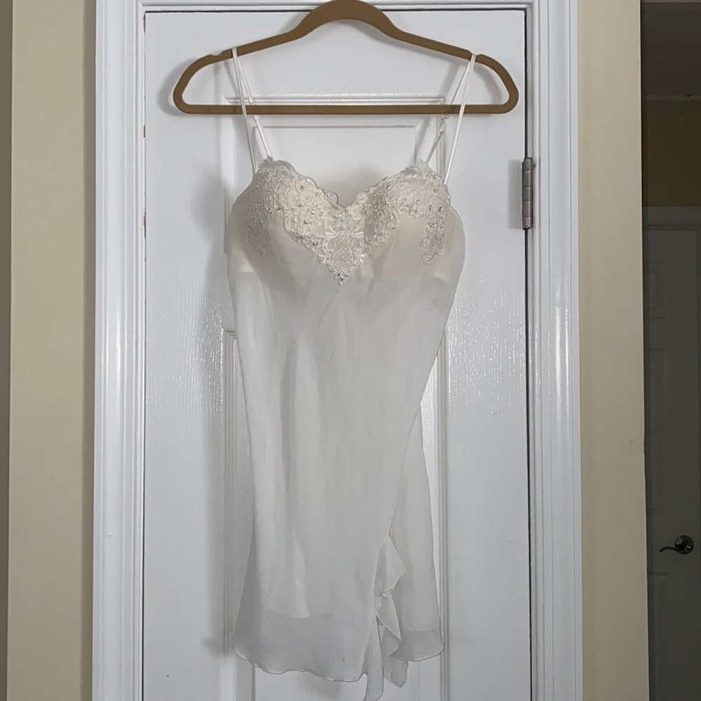 Beautiful lingerie with pearl accents on chest